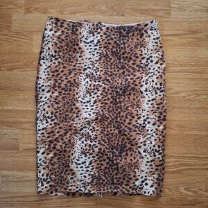 Y2k cheetah print skirt